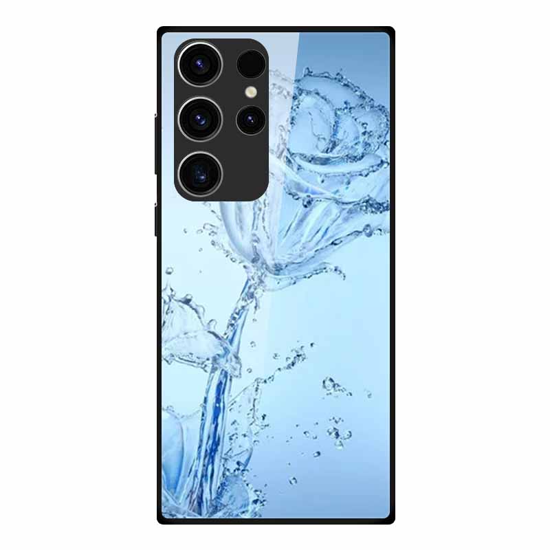 Phone Case For Samsung S23 Ultra Back Cover Case Tempered Glass Soft Funda For Samsung Galaxy S23 Plus Case S 23 + Ultra Coque