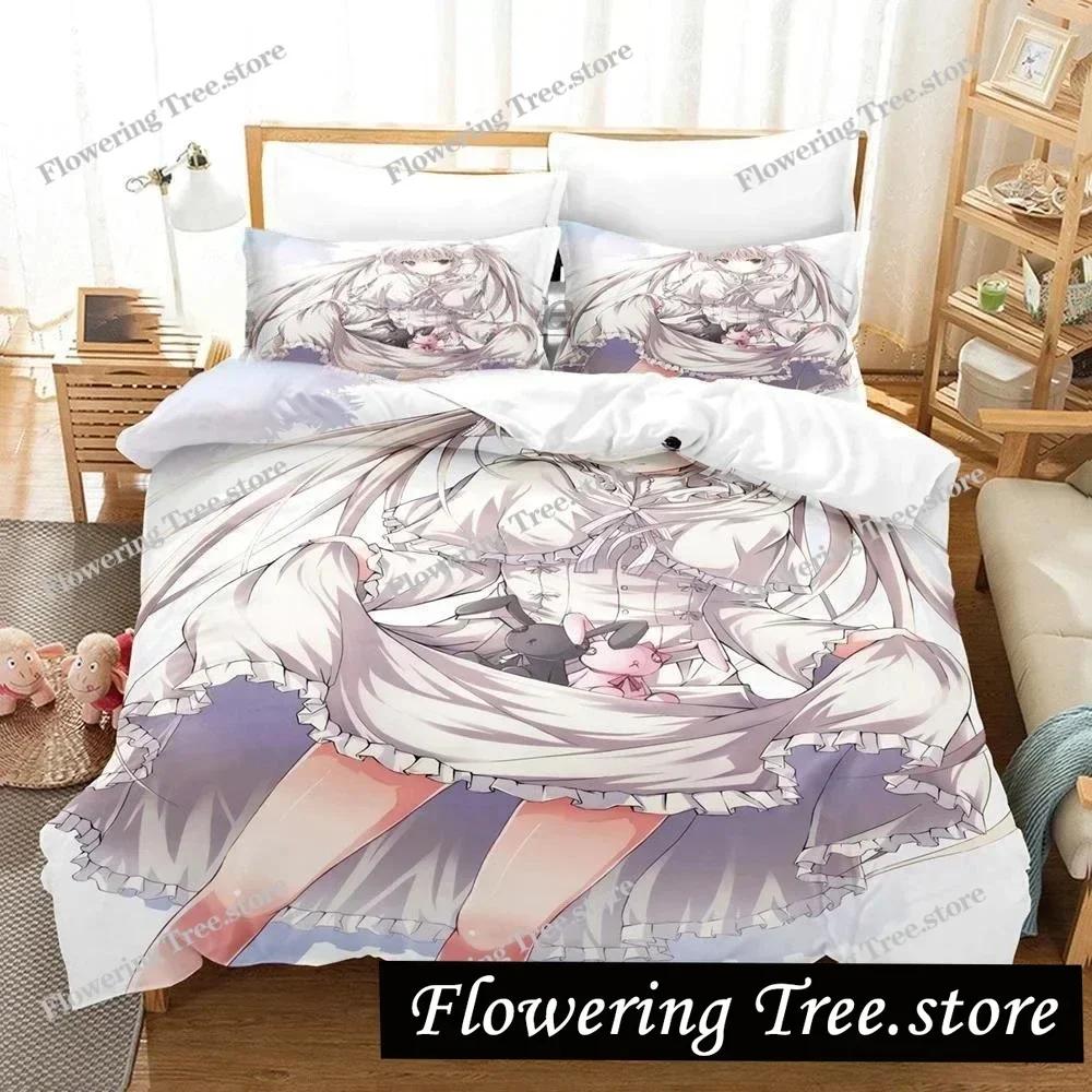 3D Printed Yosuga No Sora Kasugano Bedding Set Anime Duvet Cover Double Twin Full Queen King Adult Kids Quilt Cover029963