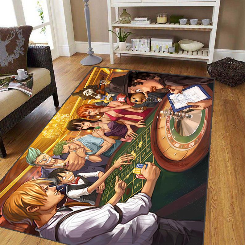 Japanese Anime Carpet for Living Room,Soft Flannel Rug for Bedroom ,Anti-Slip  BATHROOM Mat,  Baby Play Mat,large Aircraft Rug