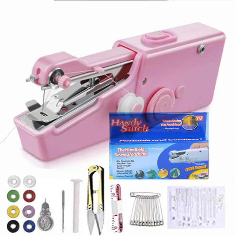 Sewing  Machine  Set Portable Mini Handheld Electric Household Stitching Tool (without Battery)