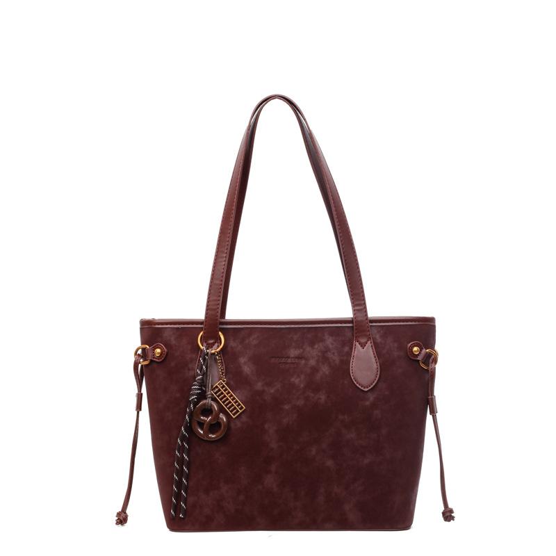 Leisure work commuter bag women's large-capacity new student versatile shoulder shopping bag fashionable tote bag