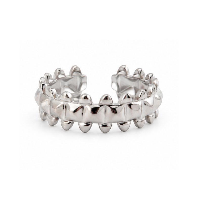 Korean Retro Geometric Raised Ring for Women, Stylish Versatile Non-fading Index Finger Accessory