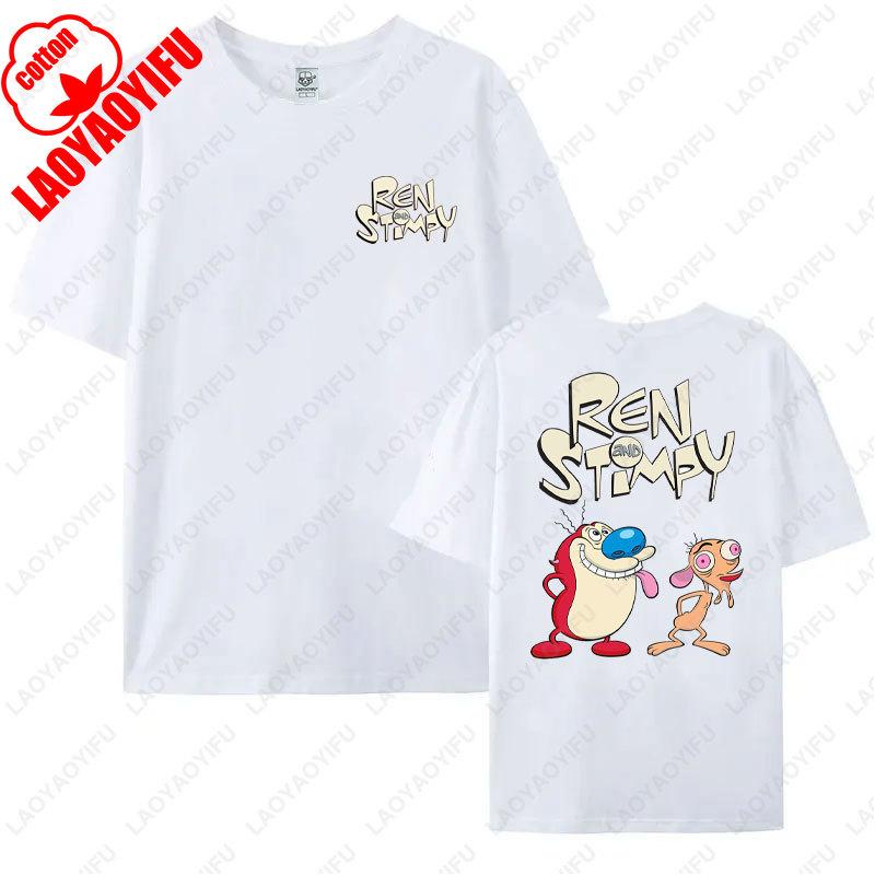Ren and Stimpy Adulting Whats That TShirt High Quality Cotton Shirt Mens Womens Camisetas Trending Hipster Cotton Unisex Tee