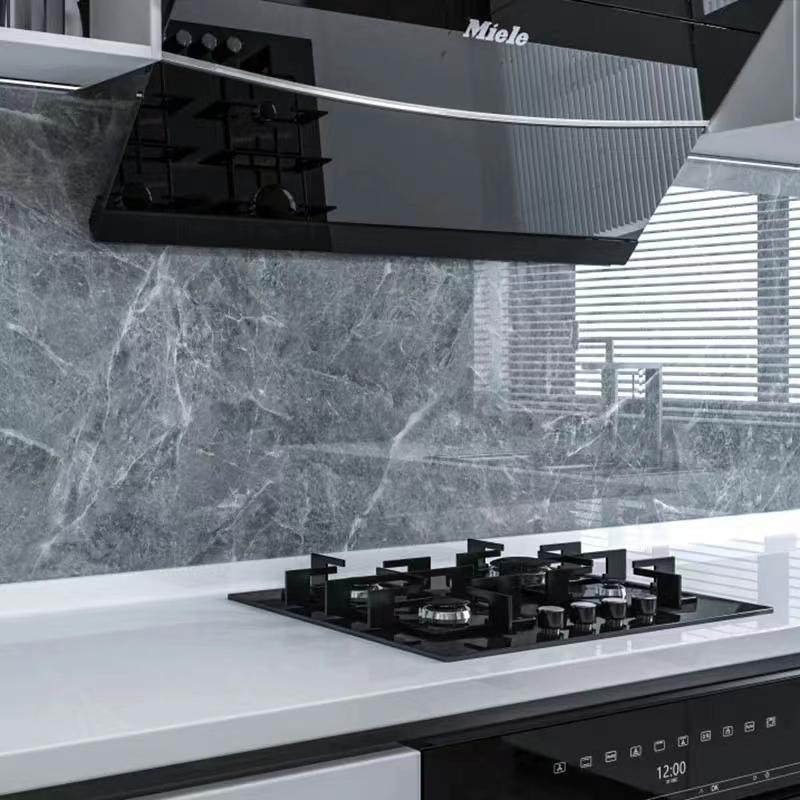 

Виниловые мраморные обои Современная кухня Маслостойкие Водонепроницаемые Самоклеящиеся Пожаробезопасные Наклейки на стены Для декора мебели для шкафа 5mx40cm