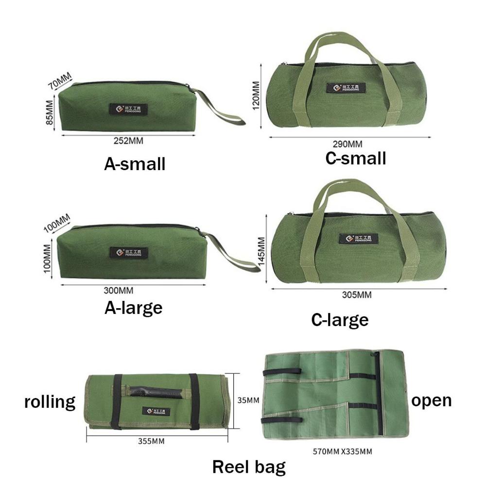 Tool Holder Wear-resist Quality Canvas Tool Organizer Tool Bags Electrician Tool Bag Canvas Pouch