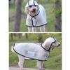 Dog Raincoat Transparent Soft Frosted Pet Waterproof TPU Cape with Hood for Outdoor Walking Playing