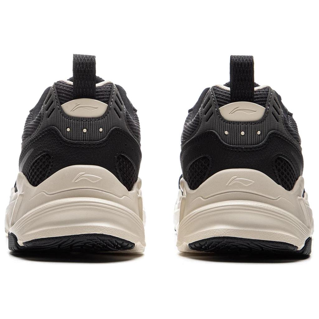 Li Ning Shooting Stars 2K Cushioning Slip Resistant Abrasion Resistant Support Low top Chunky Sneakers Men's Black AGCU329-2