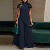 ZANZEA Women Short Sleeve Irregular Blouse and Pants Summer Two Piece Suit Sets