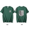 Anime Attack On Titan Series Printing Tshirt Short Sleeve Tee Summer Tops Unisexs Clothing Casual Daily Wear