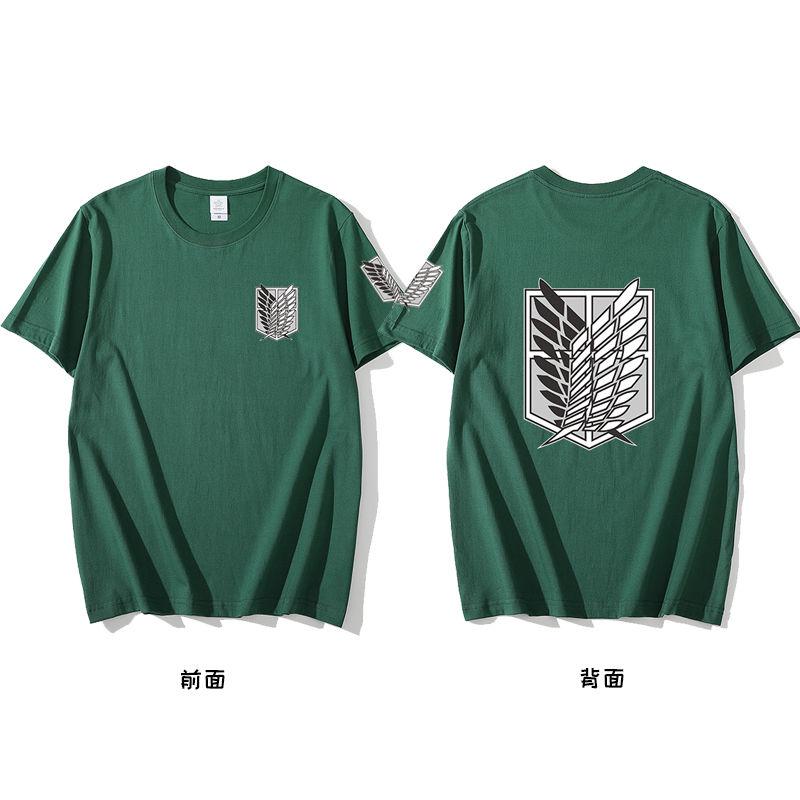 Anime Attack On Titan Series Printing Tshirt Short Sleeve Tee Summer Tops Unisexs Clothing Casual Daily Wear