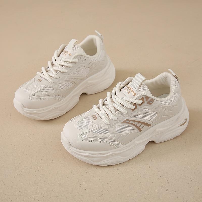 Small Man 5-7cm Thick-soled Heightening Dad Shoes Women's 2025 New Summer Mesh Breathable Sports and Leisure Shoes