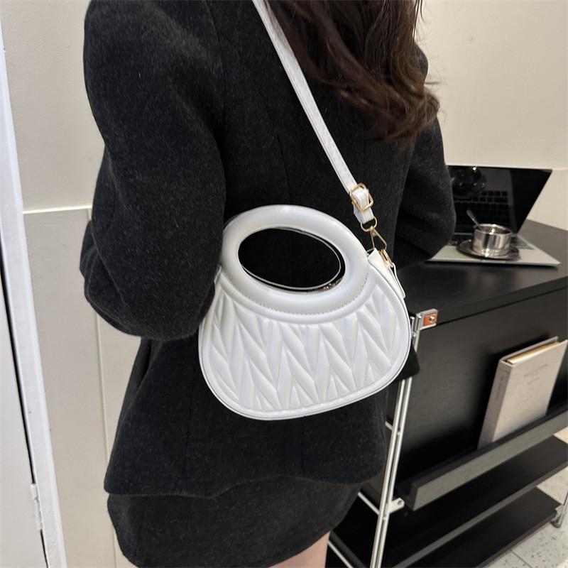 Stylish And Casual Women's Pu Leather Handbag Fashionable Trendy Shoulder Bag
