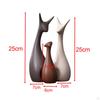 3Pcs Ceramic Ornaments, Animal Figurines Deer Statue Sculpture Modern Collectable Art Works for Home