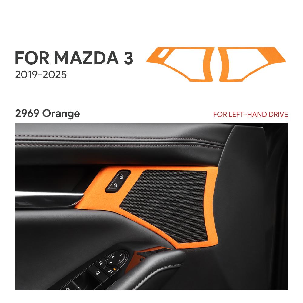 Top Suede Trim LHD RHD Sticker For Mazda 3 Axela BP 2019 2020 2025 2025 2025 2025 2025 Car Door Horn Button Frame Accessories