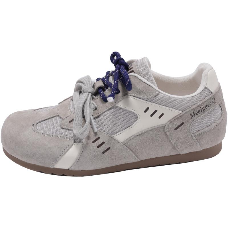 

Retro soft-soled versatile German training shoes for women s 2025 spring new models, flat-soled and lightweight sports and leisure single shoes, board 35 бежевый