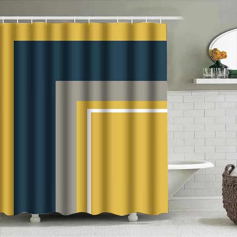 Pink Shower Curtain Home Decor Waterproof Bath Accessories Customizable Size Bright Solid Color Bathroom Curtains For Girls Room