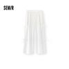 Semir Women's Bowknot Lace Wide-leg Casual Pants