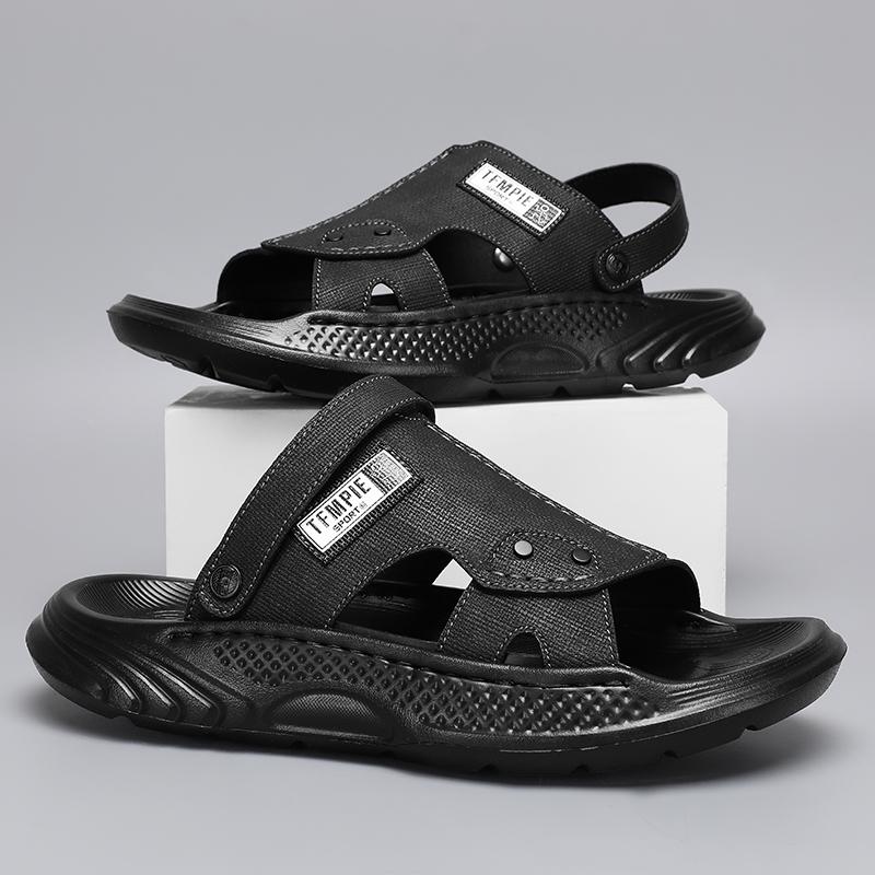 Mens Slippers Summer New Sandals Light Adult Thicksoled Beach Shoes Non Slip Open Toe Sandals for Outdoor