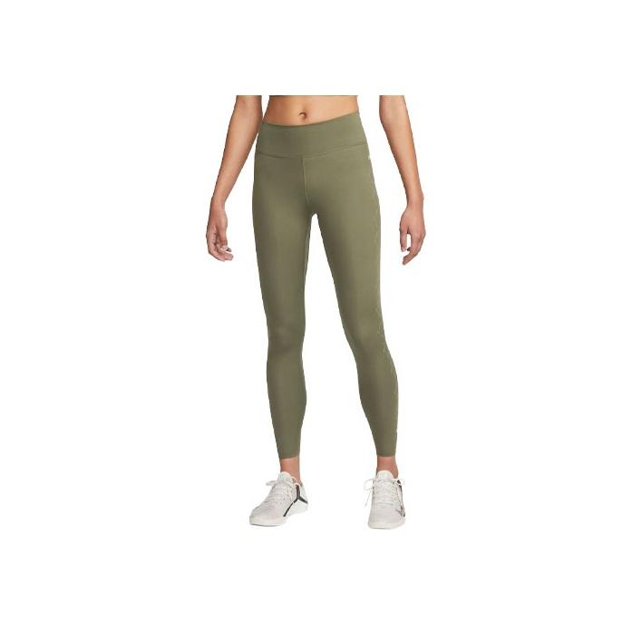 Nike Side Pattern Printed Slim Fit Workout Pants Women Pants Green DM7258-222