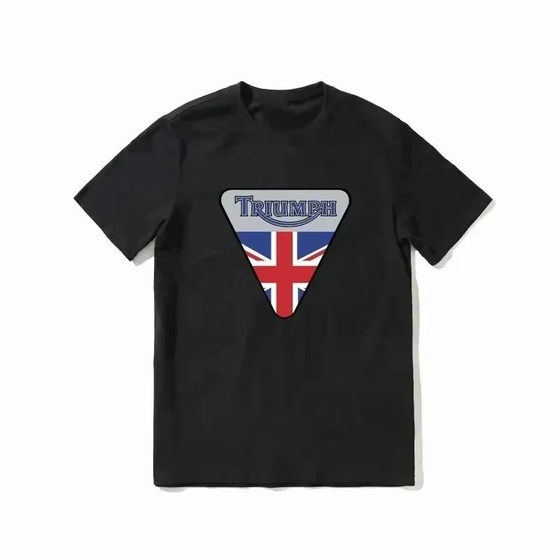 Street Motorcycle Graphic T-shirt Men Summer Cotton Oversized Short Sleeve Unisex Comfortable High Quality Female Male Clothing