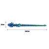 PLA Plastic 3D Printed Dragon Model 6 Colors Multi-jointed Animal Simulation Model Movable 28CM Dragon Desktop Ornaments