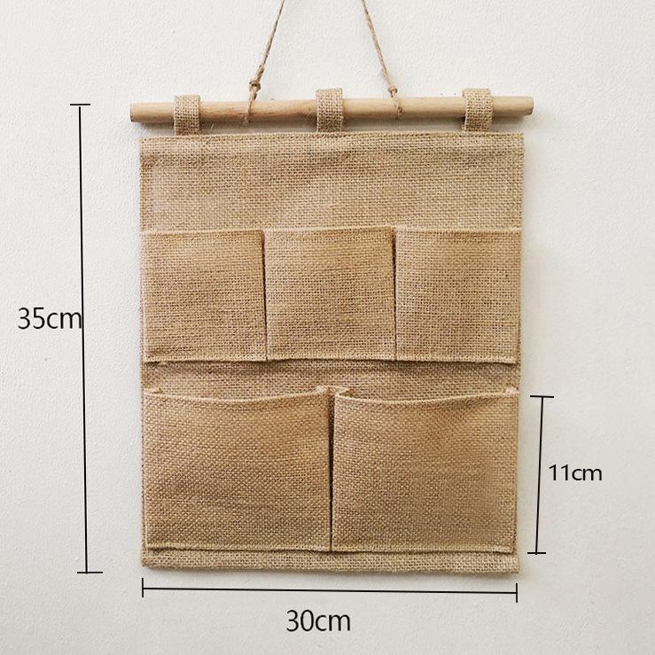 Wen'er Wandmontierte Mehrschichtige Hängeaufbewahrungstasche für Studentenwohnheime