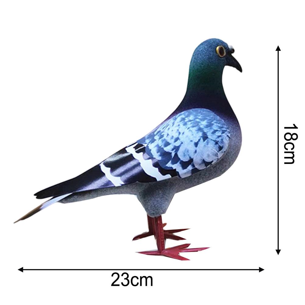 Légère Variation de Lot Pigeon Réaliste Pigeon en Mousse Apparence Réaliste