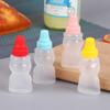 1/2/4Pcs Mini Condiment Squeeze Bottles 23Ml Honey/Ketchup/Soy Sauce/Salad Dressing Dispensers Lunchbox Squeezable Containers