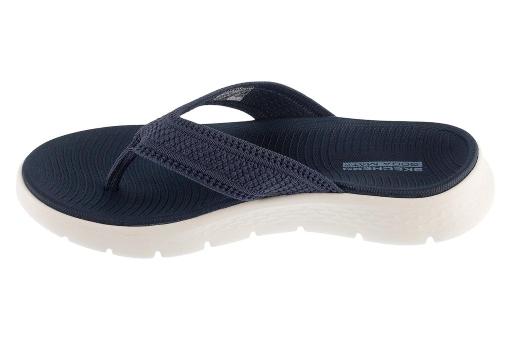 Skechers סנדל Go Walk Flex - Holly, כפכפים לנשים בצבע כחול כהה