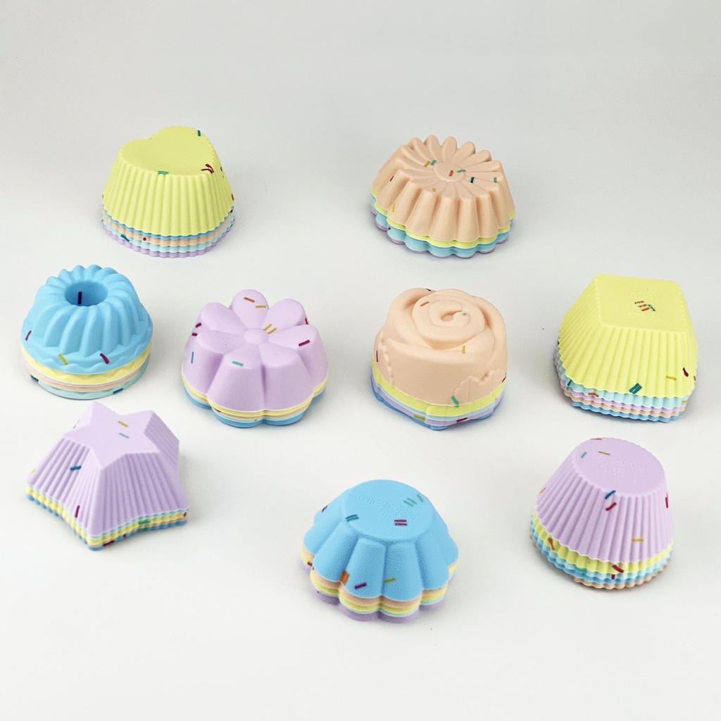 Silicone Muffin & Cake Cup Liner Mold Set