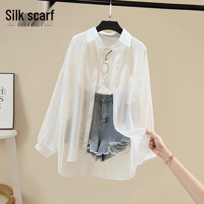 Cypress 2026 Summer Sheer Button-Up Shirt Jacket One Size