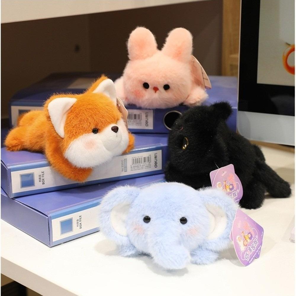 Simulation Plush Toy Fridge Magnet 14cm Animal Fridge Magnets Cute Stuffed Animals  Fun Doll