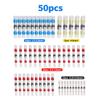 50Pcs Heat Shrink Solder Sleeve Waterproof Seal Wire Splice Connector Tube Kit