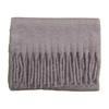 Solid Color Mohair Loop Yarn Scarf Women's Autumn and Winter New High-end Versatile Warm Scarf Shawl Dual-purpose