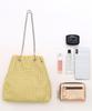 Cuco Metal Mesh Drawstring Tote Bag 2413113005 Yellow (034)