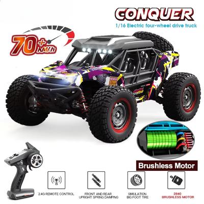 Nouvelle voiture de course puissante 50/70 KM/H 4WD RC Car 4x4 Off-road Drift Racing Car 1:16 Brushless RC Truck Électrique Haute Vitesse Drift Car Garçon Jouet Cadeau