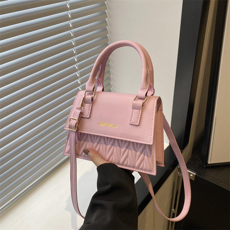 Retro Fashion Retro Fashion Spring New Korean Version Simple Casual One Shoulder Hand Wire Crossbody Small Square Bag