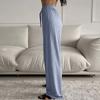 Women Casual Pants Elastic Wide Leg Summer BeachTrousers Lightweight Comfy