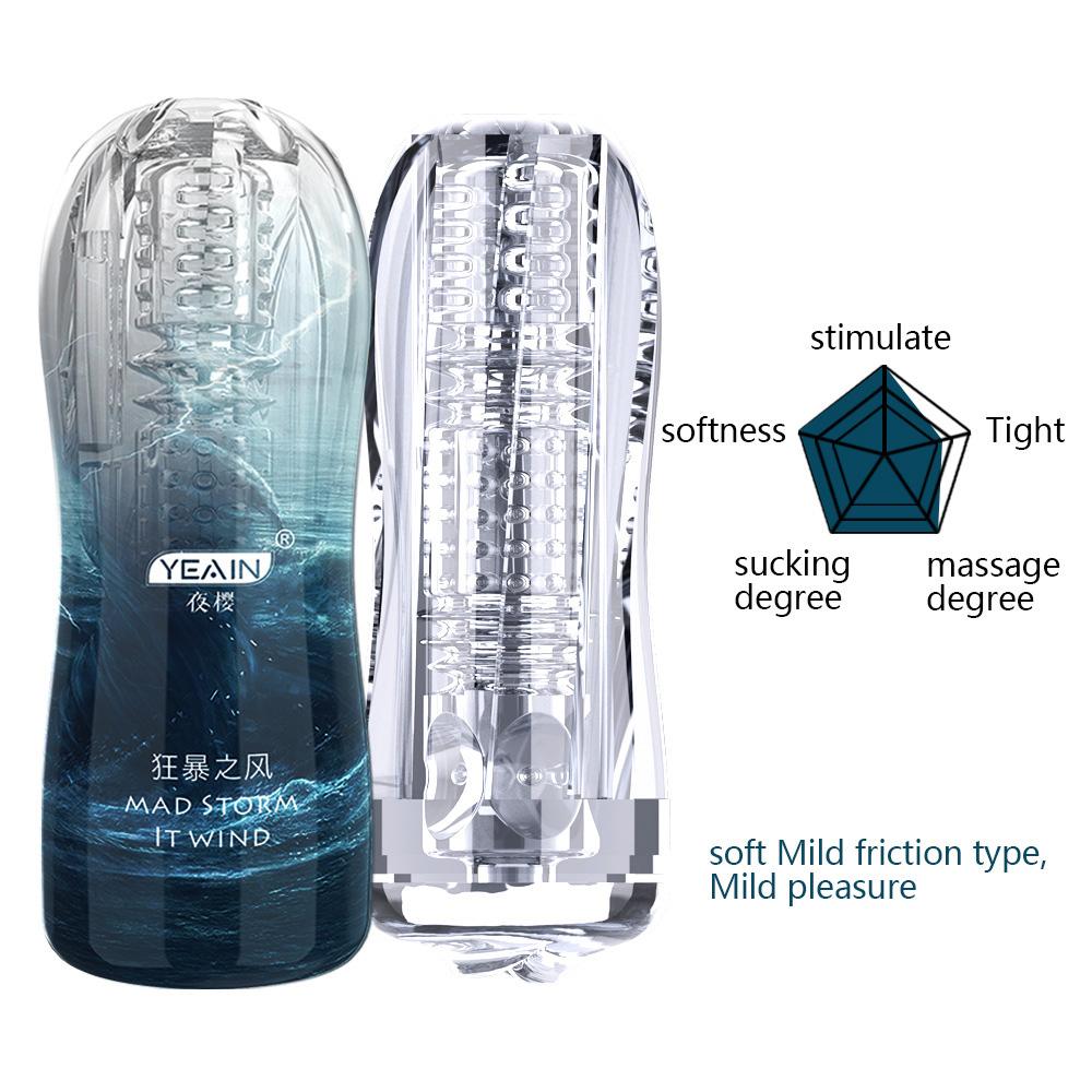 Dorosły Masturbator puchar mężczyzna realistyczne wibracyjne seks oralny masturbacja zabawka produkt erotyczny dla pary Sex zabawki powiększenie penisa