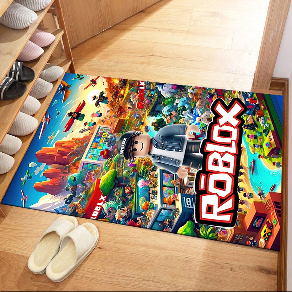 

Roblox: Digital Adventure Square rugs are a great choice for living rooms, bedrooms, home décor, and as gifts. 40cmx60cm