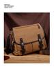Retro pánská velká plátěná crossbody taška přes rameno - Ležérní na dojíždění a do kampusu
