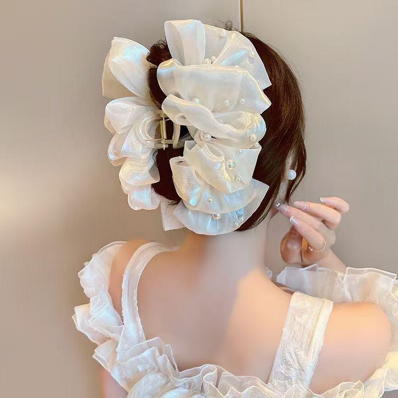 Elegant French Pearl Bubble Hair Clip for Women – Versatile Updo Accessory