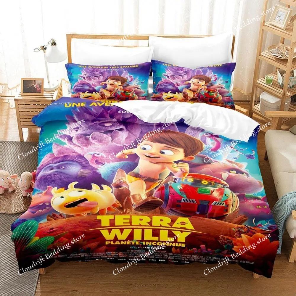 Game Terra Willy Bedding Set Single Twin Full Queen King Size Bed Set Adult Kid Bedroom Duvet Cover Sets 2D Anime Bed Sheet Set