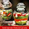 JINGRX Thickened Glass Pickling Jar