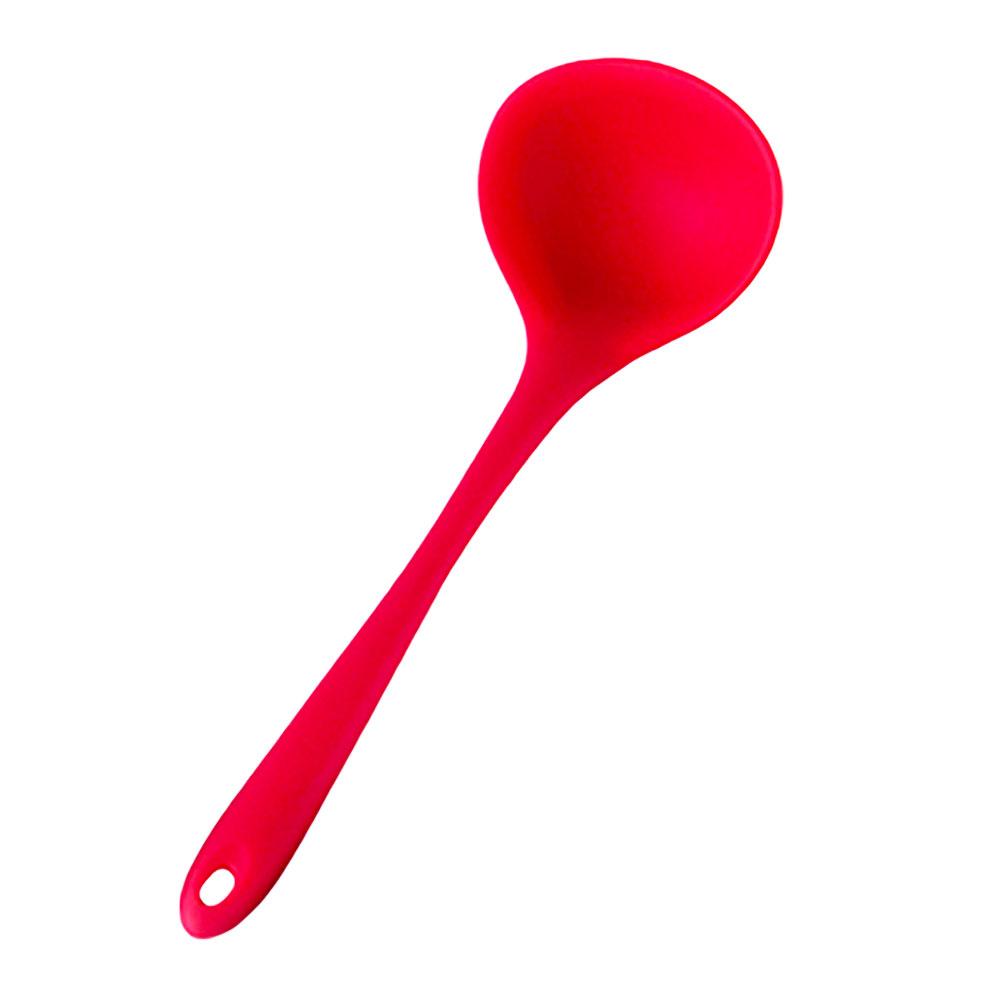 Silicone world Long Handle Soup Spoon Scoops Long Handle Porridge Spoon Rice Ladle Scoops public spoon Kitchen Tool Cooking Tool