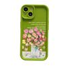 Colorful Floral Soft Phone Case for Apple 12/13/14/15 Pro Max — Full Coverage, Drop-proof, Creative Design