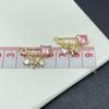 Rhinestone Heart & Star Brooch: Full Diamond DIY Accessories for Handmade Bracelets & Necklaces.
