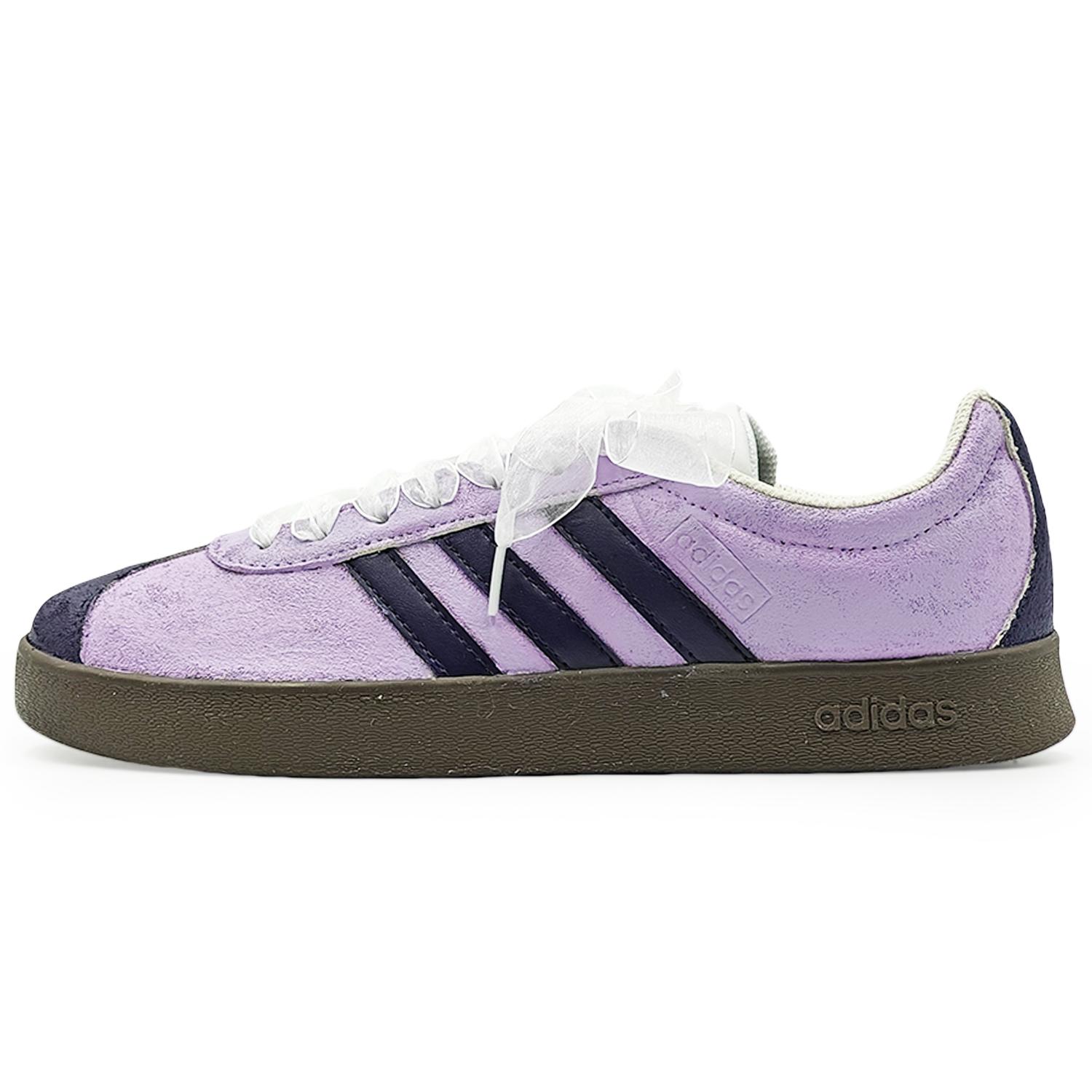 Adidas Neo VL Court Lifestyle Low top Skateboard Shoes Unisex Light Purple HQ1802(Team1284-) 37⅓