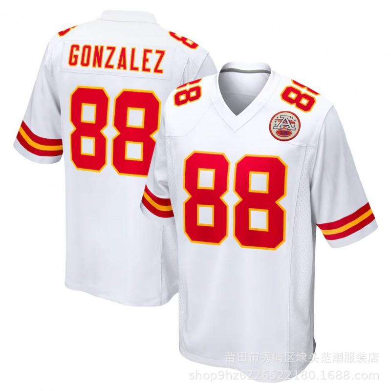 Kansas City Chiefs Football Jersey 15 Mahomes 87 Kelce Embroidered Sports Team Uniform