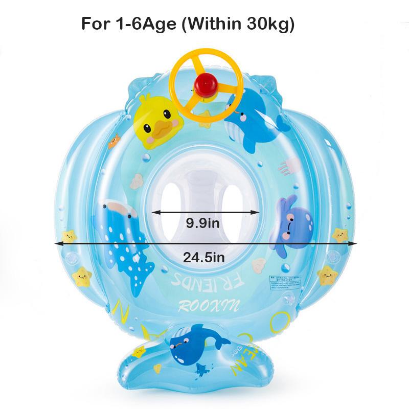 ROOXIN Baby Swim Ring Tube Inflatable Float Swimming Ring Seat For Kid Swimming Circle Float Swim Pool Beach Water Swim Tube